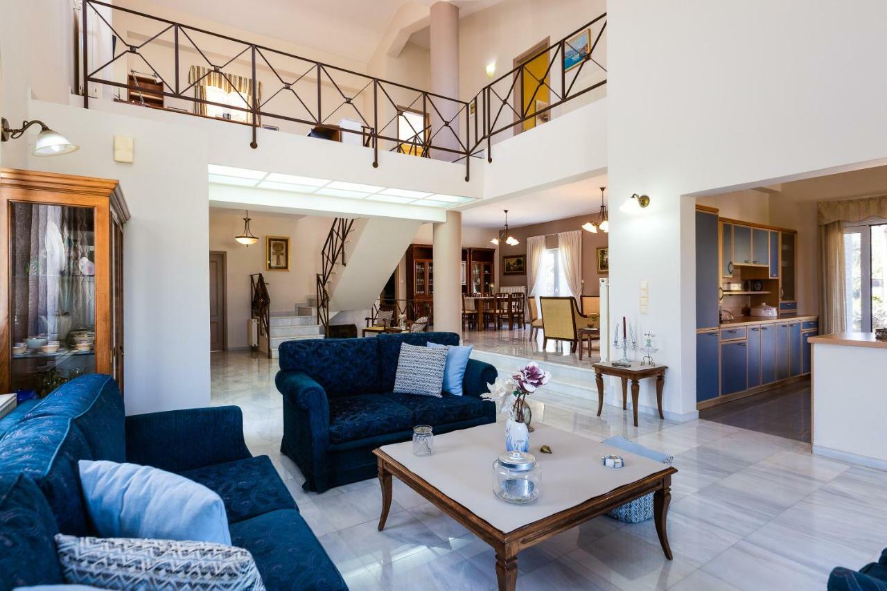 Carpe Diem-Luxury Villa With Private Pool Agia Paraskevi  外观 照片