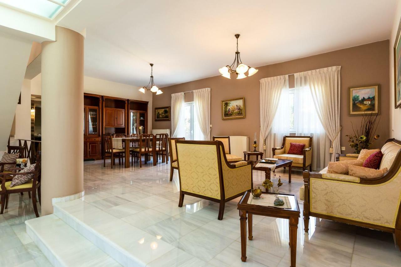 Carpe Diem-Luxury Villa With Private Pool Agia Paraskevi  外观 照片