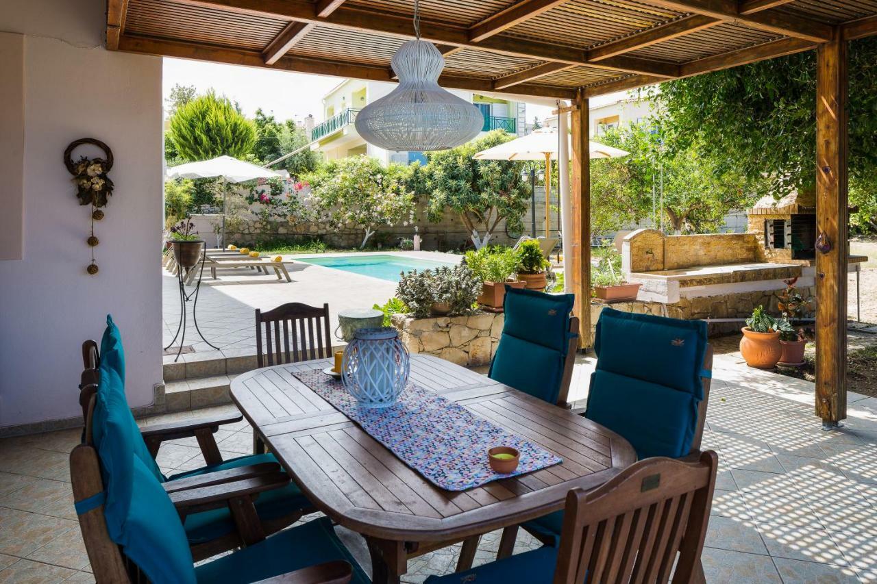 Carpe Diem-Luxury Villa With Private Pool Agia Paraskevi  外观 照片